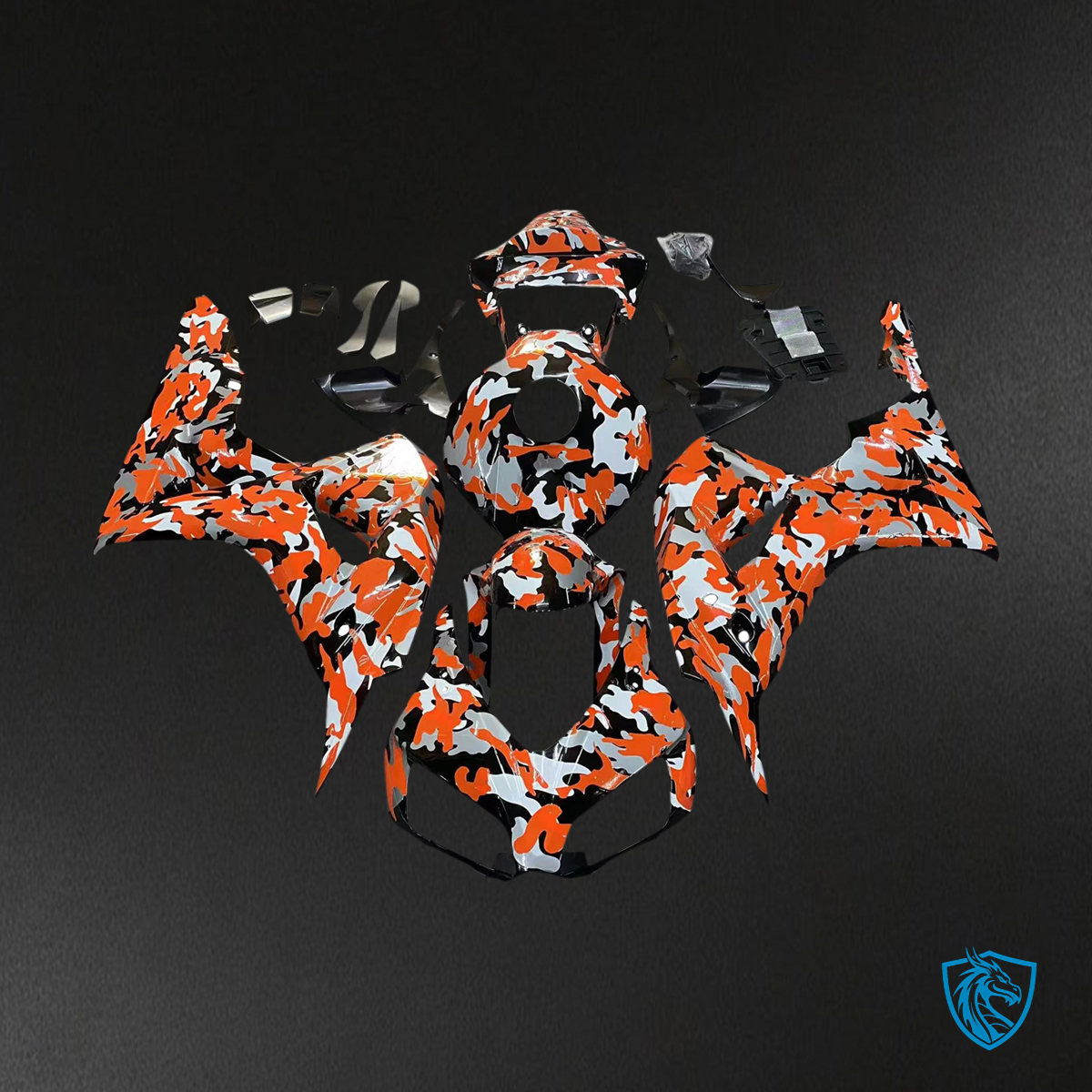 Honda CBR1000RR (2006-2007) Red Camouflage - Fairing Kit