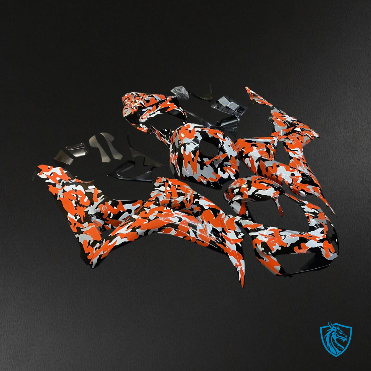 Honda CBR1000RR (2006-2007) Red Camouflage - Fairing Kit