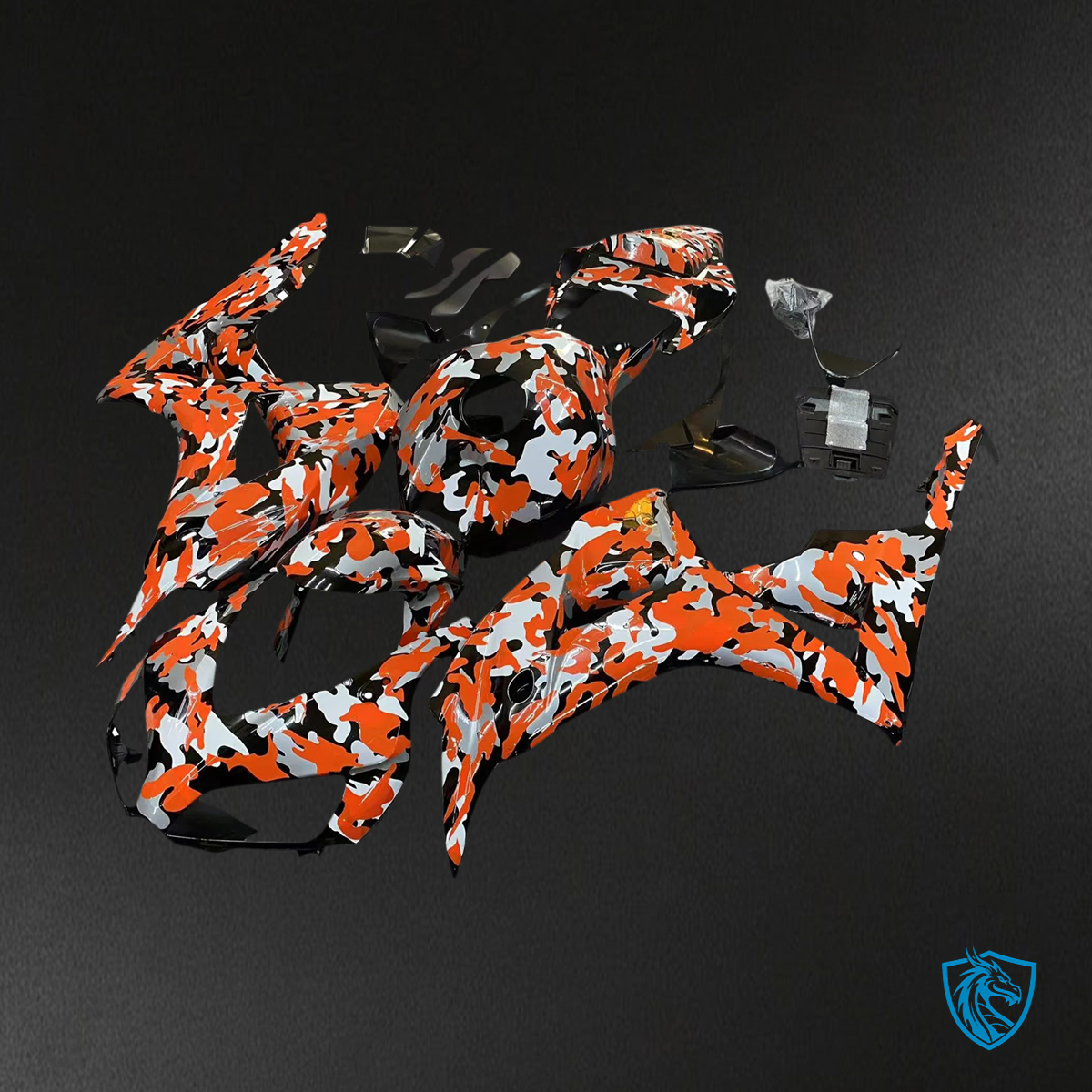 Honda CBR1000RR (2006-2007) Red Camouflage - Fairing Kit
