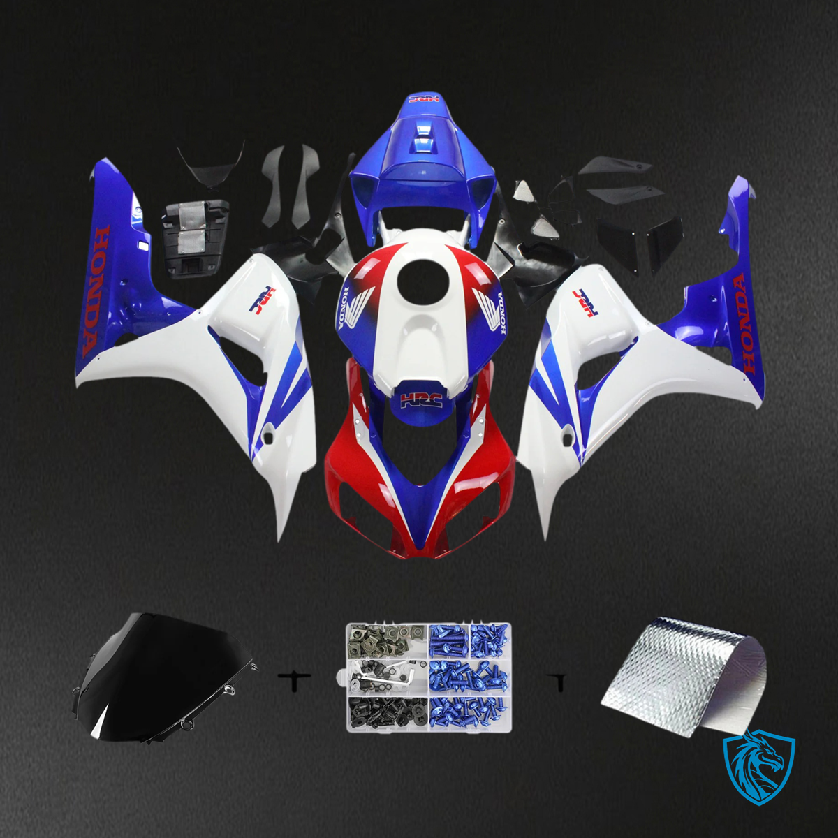 Honda CBR1000RR (2006-2007) Red White & Blue HRC Racing - Fairing Kit