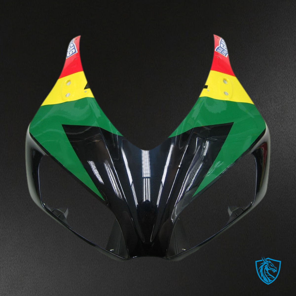Honda CBR1000RR (2006-2007) Red, Yellow & Green Racing Generic Fairings Kit | ABS Bodywork