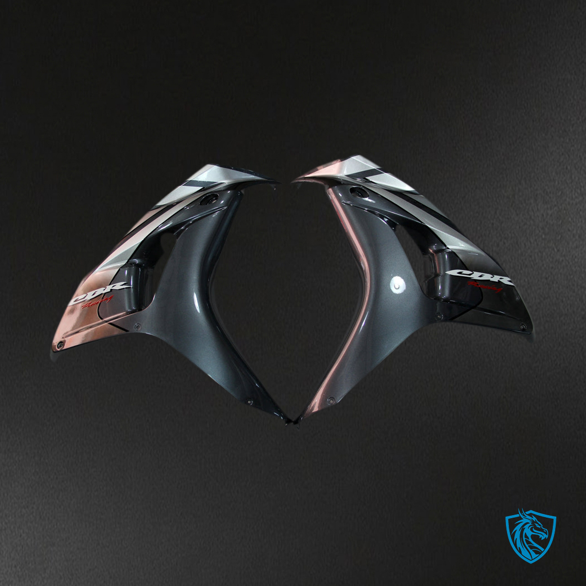 Honda CBR1000RR (2006-2007) Silver & Gray Metallic Fairings Kit - Aftermarket ABS Bodywork