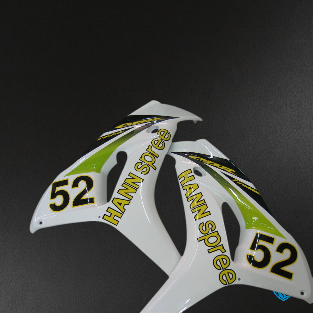 Honda CBR1000RR (2006-2007) White No. 52 Hannspree Racing Generic - Custom ABS Fairing Kit