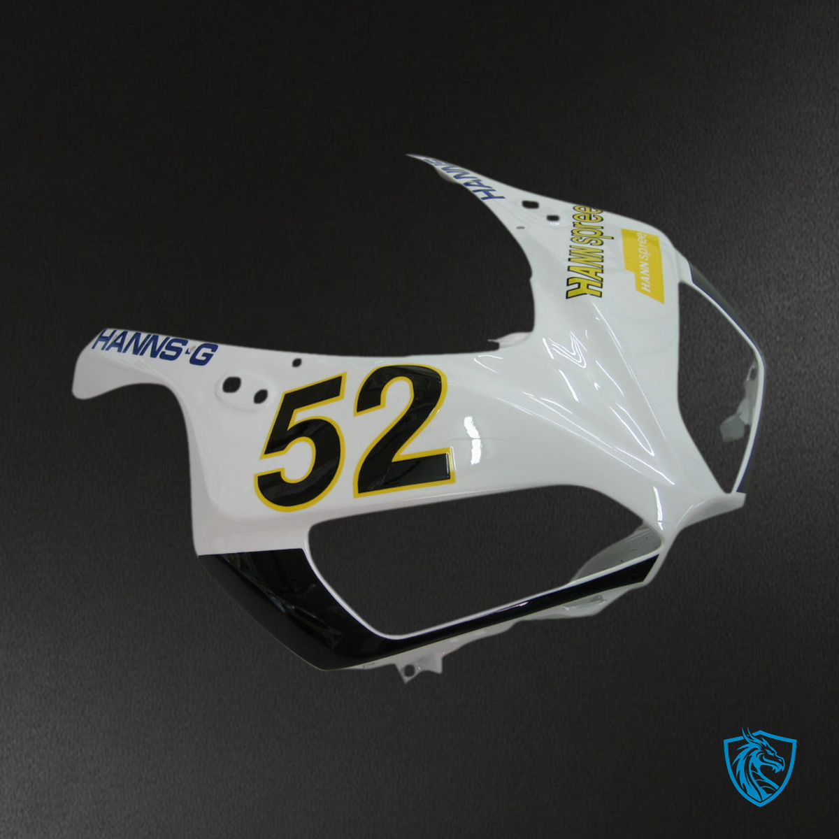 Honda CBR1000RR (2006-2007) White No. 52 Hannspree Racing Generic - Custom ABS Fairing Kit