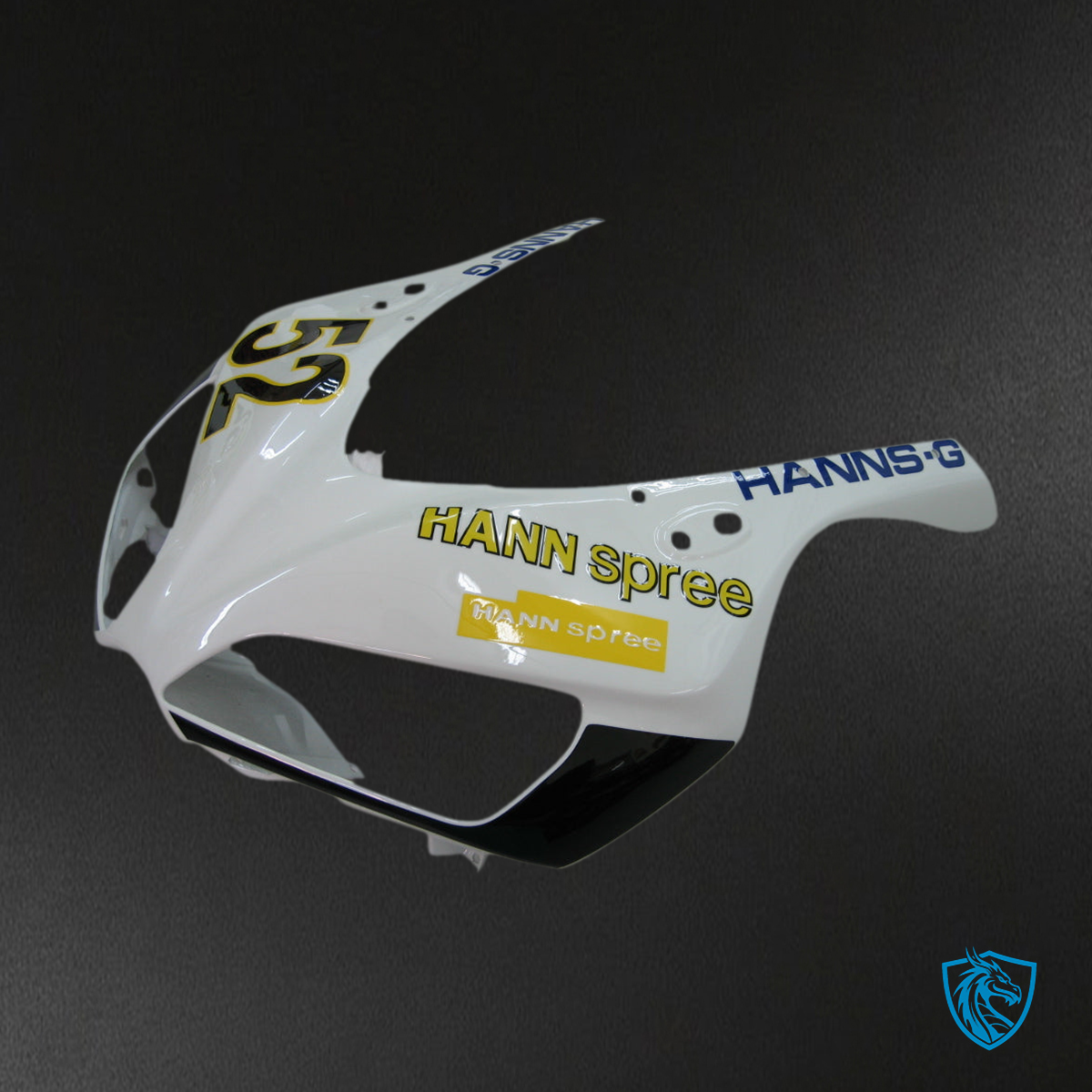 Honda CBR1000RR (2006-2007) White No. 52 Hannspree Racing Generic - Custom ABS Fairing Kit