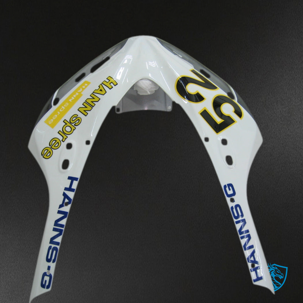 Honda CBR1000RR (2006-2007) White No. 52 Hannspree Racing Generic - Custom ABS Fairing Kit
