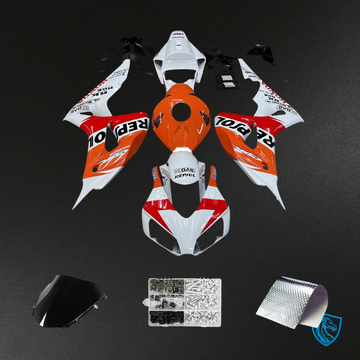 Honda CBR1000RR (2006-2007) White & Orange Repsol Racing - Fairing Kit