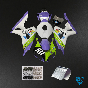 Honda CBR1000RR (2006-2007) White Purple & Green - Fairing Kit