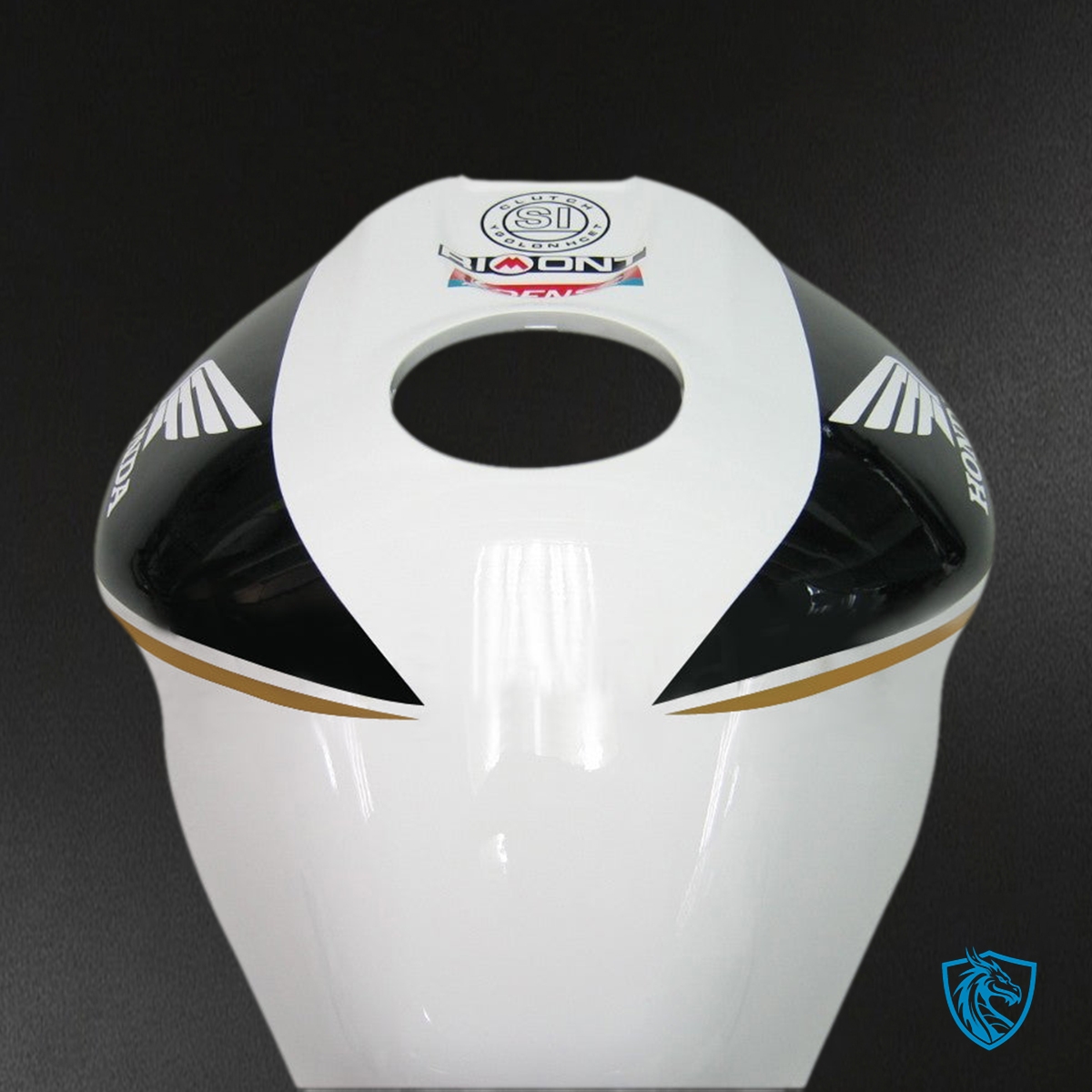 Honda CBR1000RR (2006-2007) White & Black Playboy Racing Generic - Custom ABS Fairing Kit