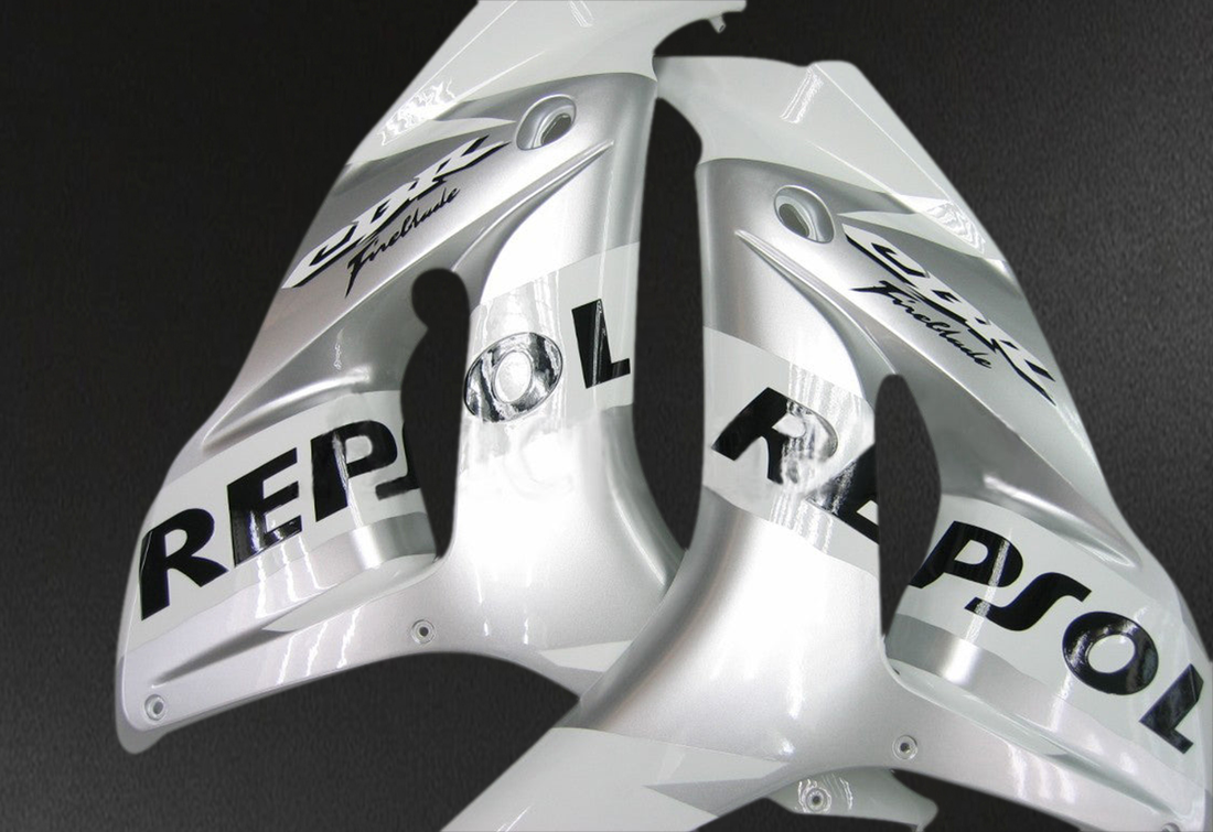 Honda CBR1000RR (2006-2007) White & Silver Repsol Racing Generic - Custom ABS Fairing Kit