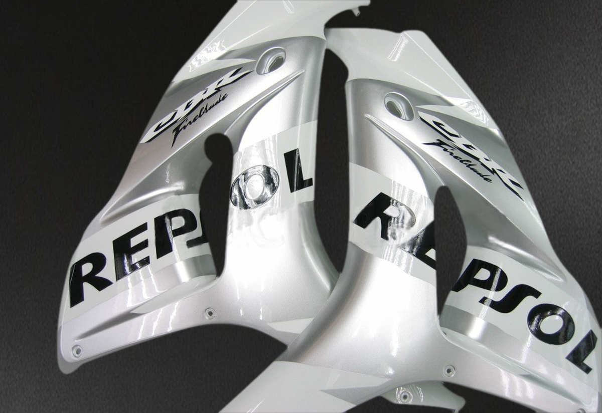 Honda CBR1000RR (2006-2007) White & Silver Repsol Racing Generic - Custom ABS Fairing Kit