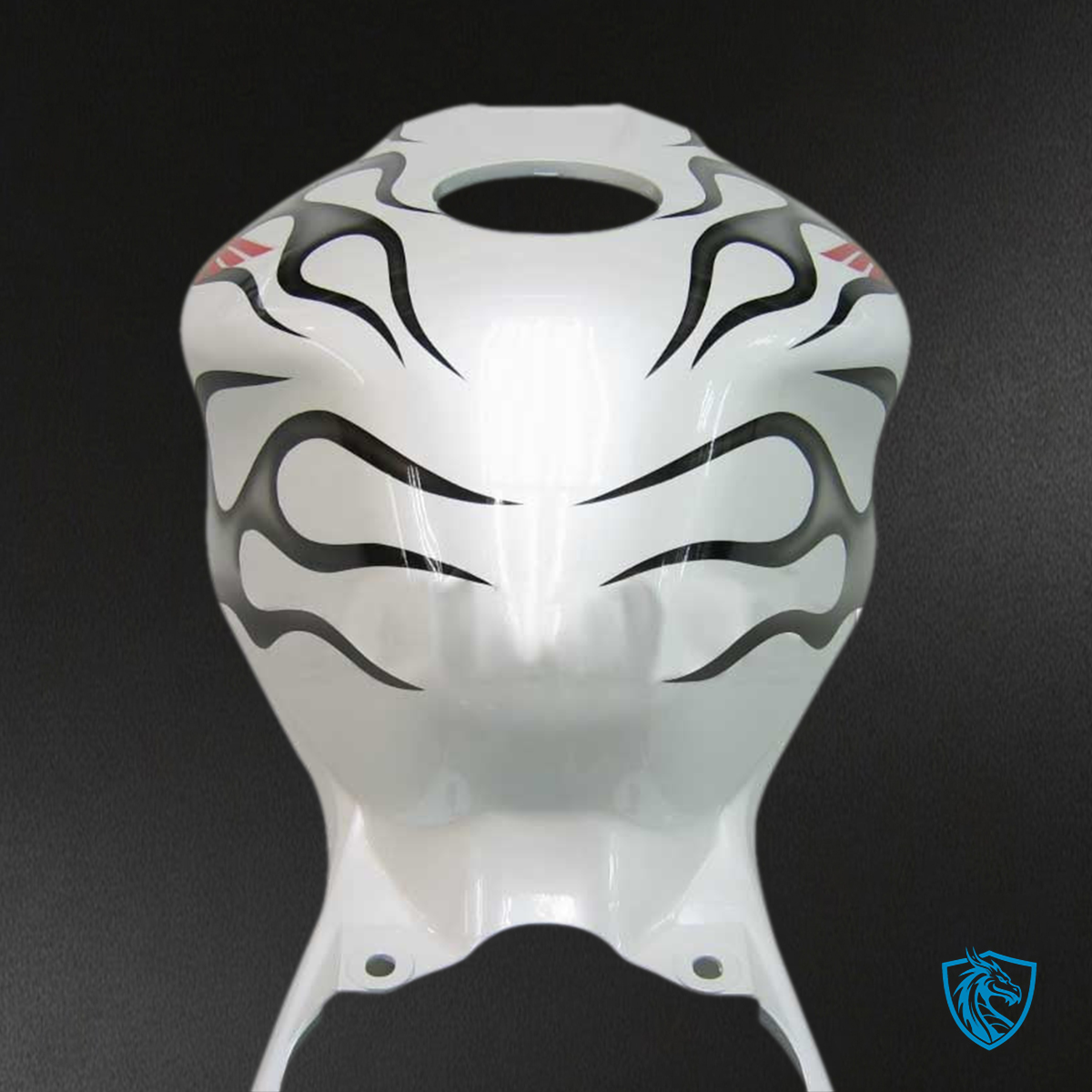 Honda CBR1000RR (2006-2007) White, Black & Silver Flame - MERGEment Motorcycle Fairings Kit
