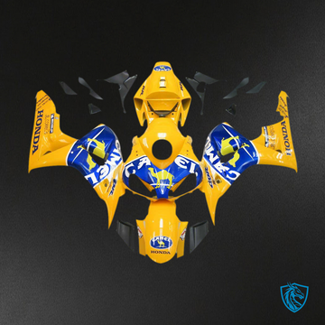 Honda CBR1000RR (2006-2007) Yellow & Blue Camel Racing Generic Fairings Kit | ABS Bodywork