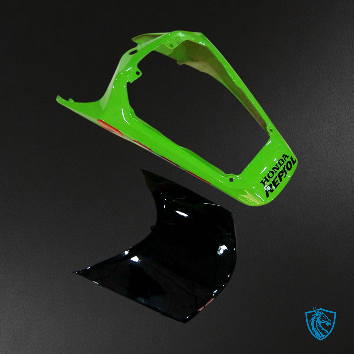 Honda CBR1000RR (2008-2011) Black, Red & Green Rossi - MERGEment Motorcycle Fairings Kit