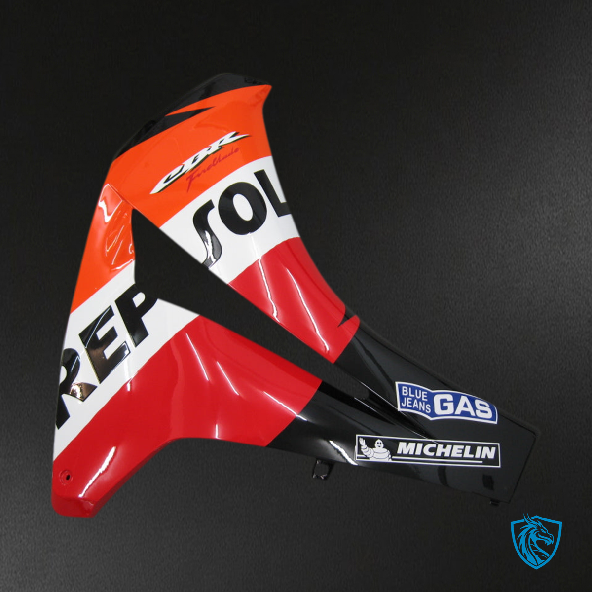 Honda CBR1000RR (2008-2011) Black & Orange Repsol Fairings Kit - Aftermarket ABS Bodywork