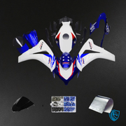 White & Blue