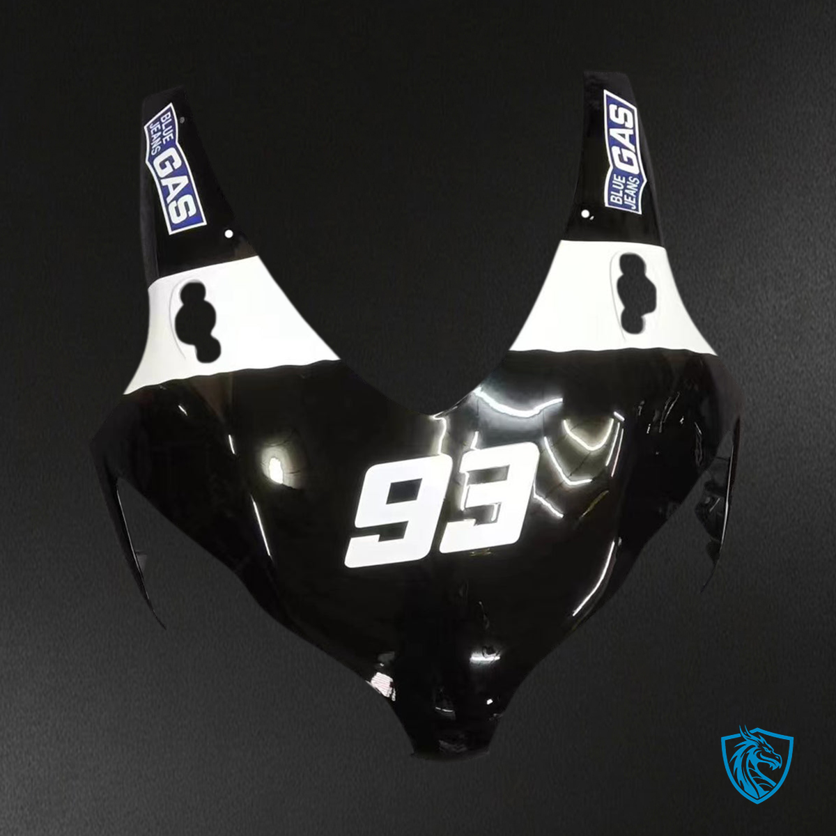 Honda CBR1000RR (2008-2011) Gloss Black & White Fairing Kit - Aftermarket ABS Bodywork