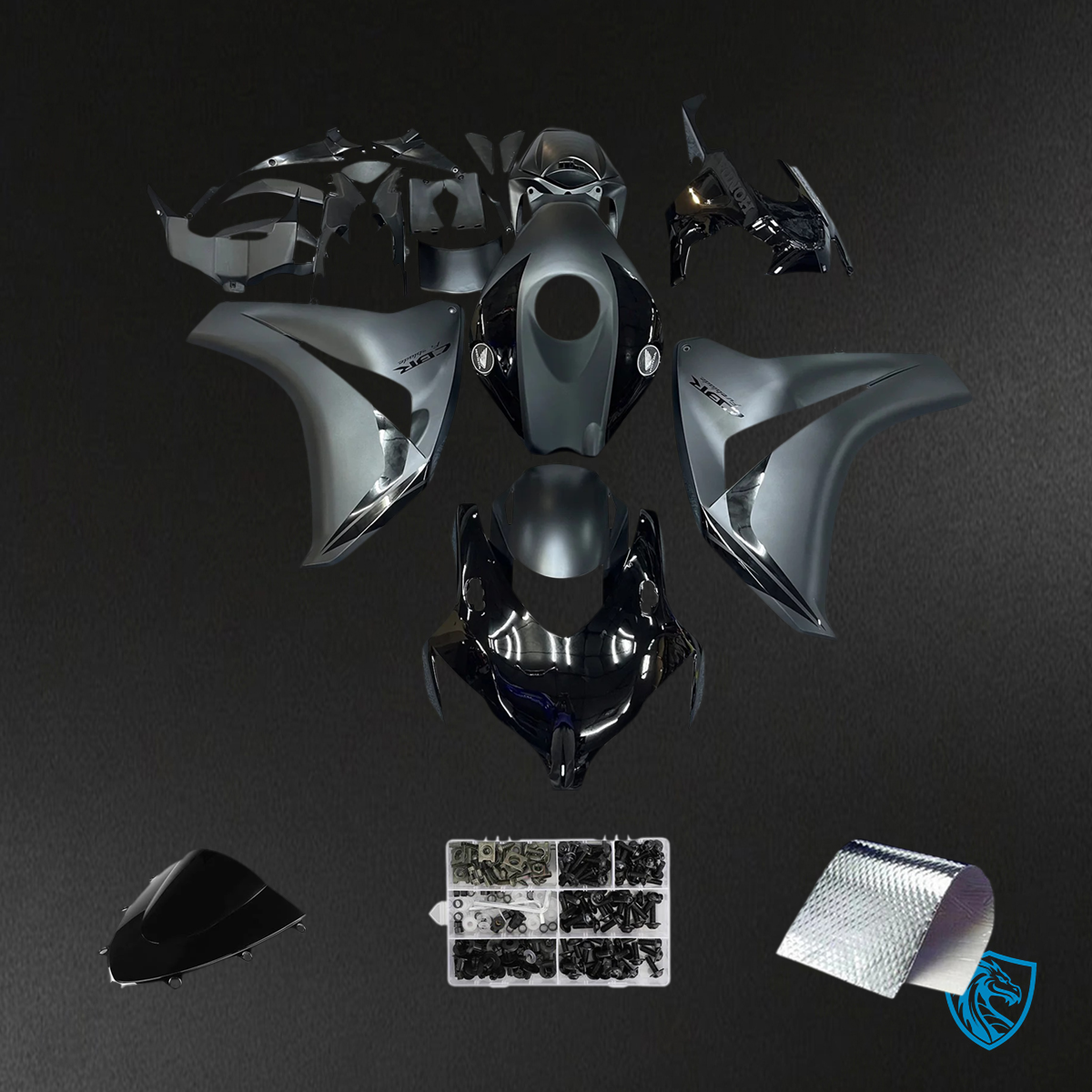 Honda CBR1000RR (2008-2011) Black - Fairing Kit