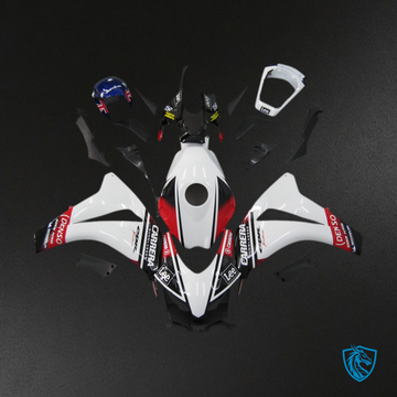 Honda CBR1000RR (2008-2011) White & Red - MERGEment Motorcycle Fairings Kit