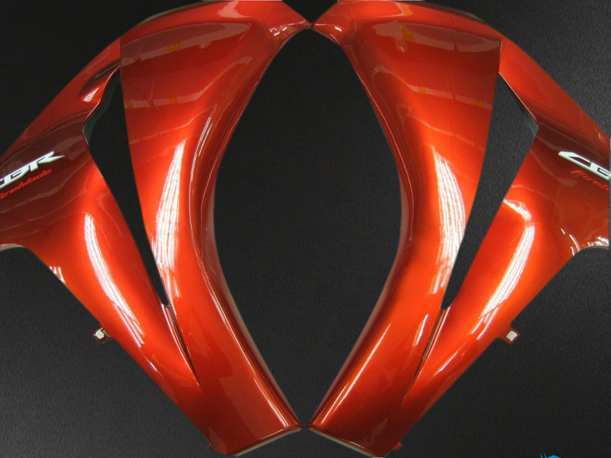 Honda CBR1000RR (2008-2011) Orange Metallic & Black Fairings Kit - Aftermarket ABS Bodywork