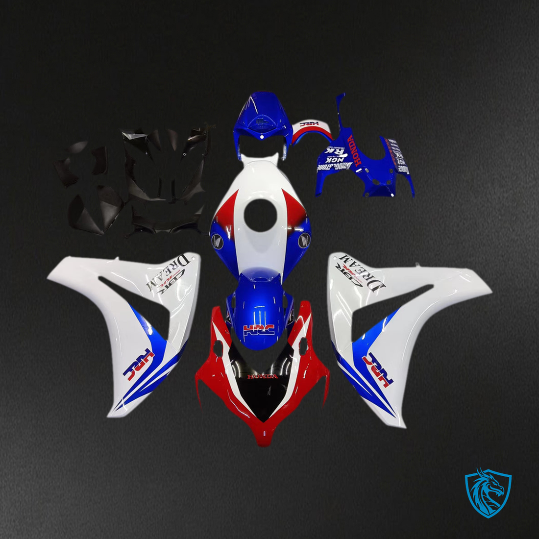 Honda CBR1000RR (2008-2011) Red, White & Blue HRC Generic Fairings Kit | ABS Bodywork