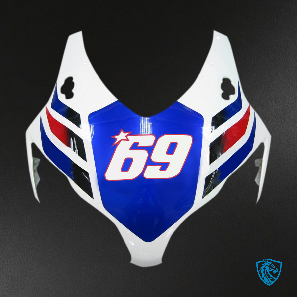 Honda CBR1000RR (2008-2011) Red, White & Blue Star Racing Generic - Custom ABS Fairing Kit