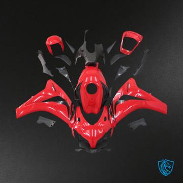 Honda CBR1000RR (2008-2011) Red & Black Racing Generic Fairings Kit - Aftermarket ABS Bodywork