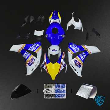 Honda CBR1000RR (2008-2011) White & Blue Rothmans Generic Fairings Kit - Aftermarket ABS Bodywork