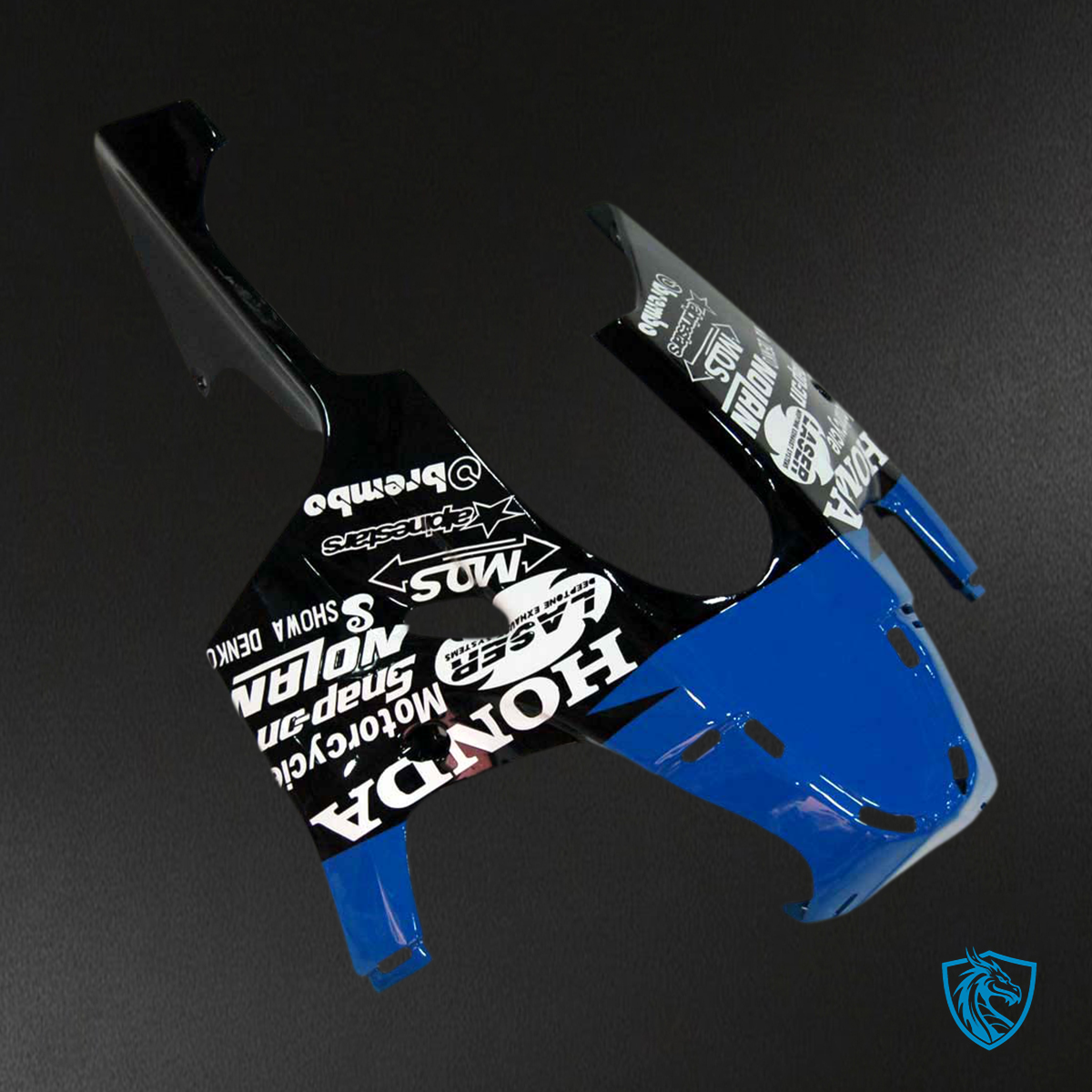Honda CBR1000RR (2008-2011) White, Blue & Black Flame - MERGEment Motorcycle Fairings Kit