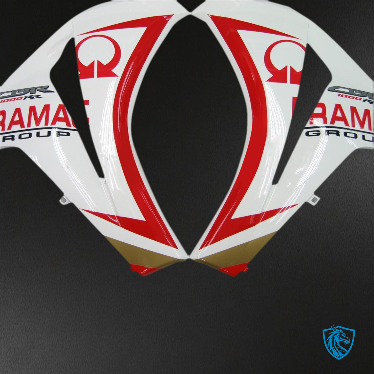 Honda CBR1000RR (2008-2011) White & Red Pramac Racing Generic - Custom ABS Fairing Kit
