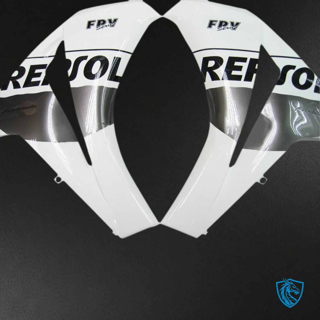 Honda CBR1000RR (2008-2011) White & Silver Repsol Racing Generic Fairings Kit | ABS Bodywork