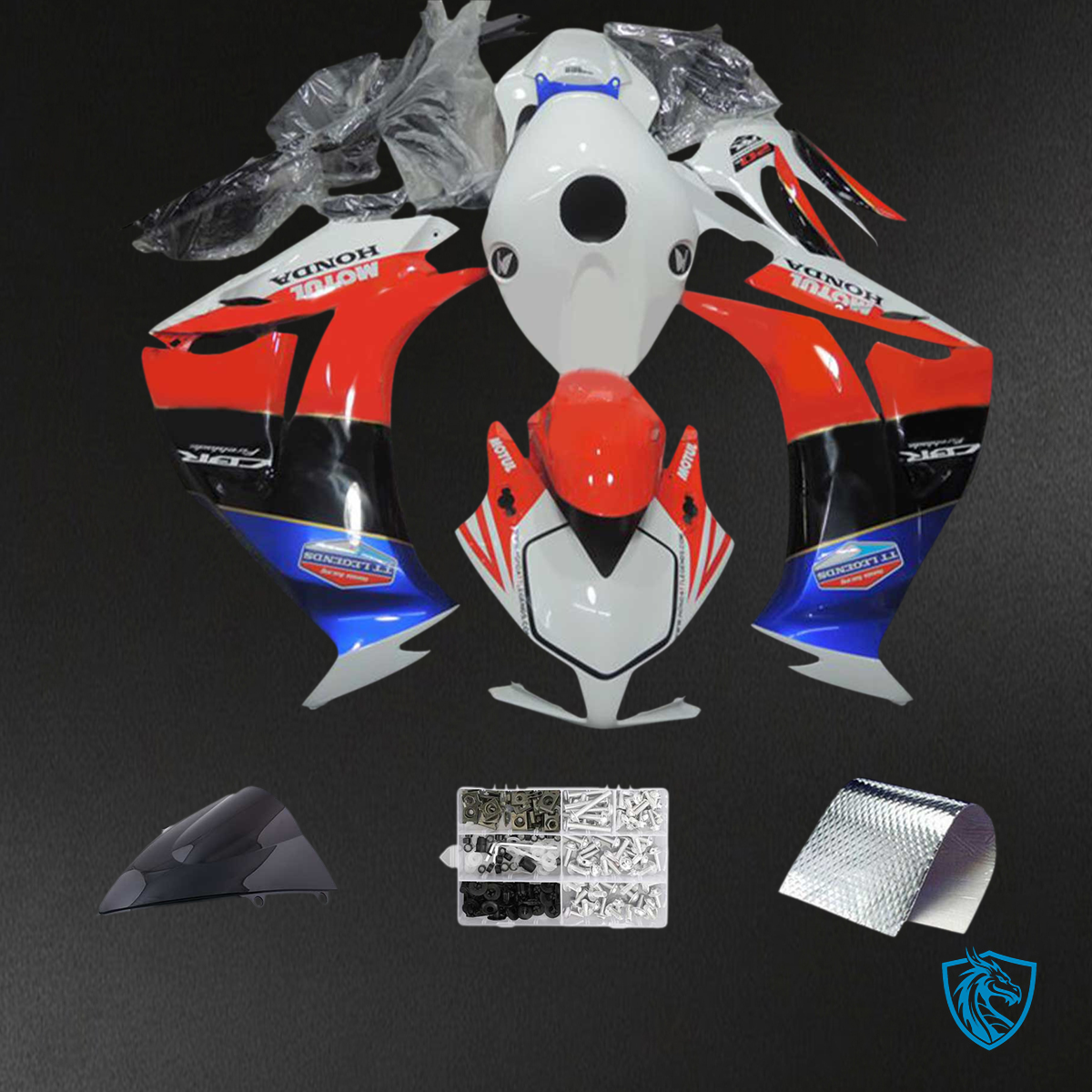 Honda CBR1000RR (2012-2016) Blue & Red Style1 - Fairing Kit