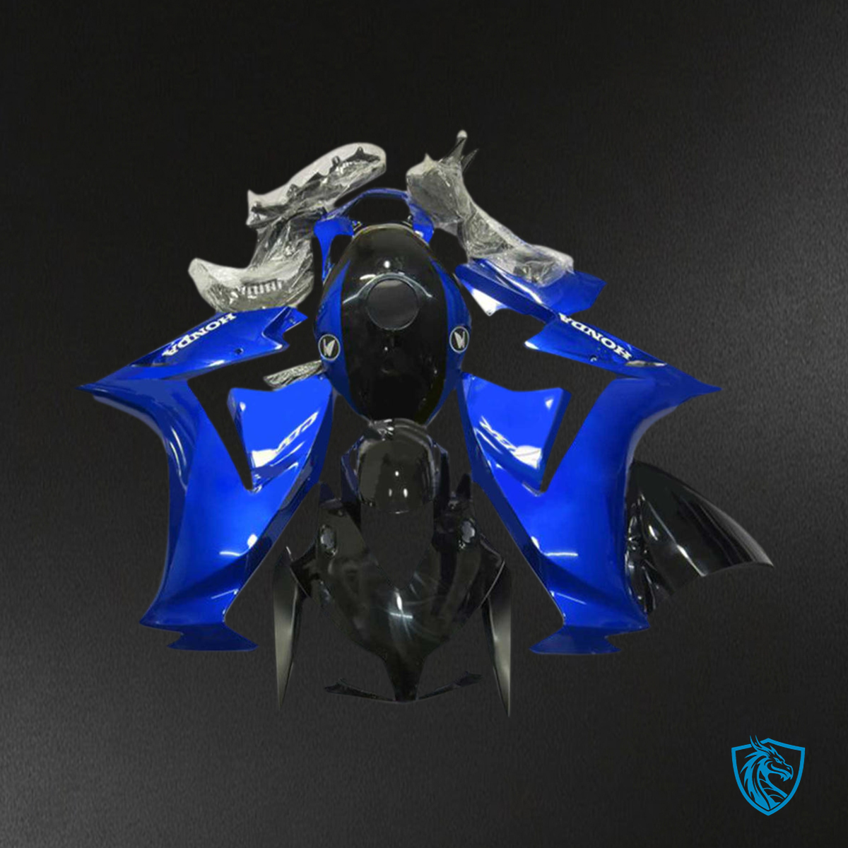 Honda CBR1000RR (2012-2016) Gloss Blue & Black - Custom ABS Fairing Kit