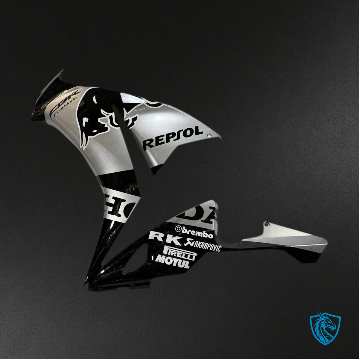 Honda CBR1000RR (2012-2016) Black & Silver - MERGEment Motorcycle Fairings Kit