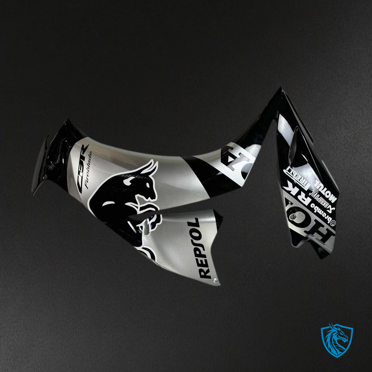 Honda CBR1000RR (2012-2016) Black & Silver - MERGEment Motorcycle Fairings Kit
