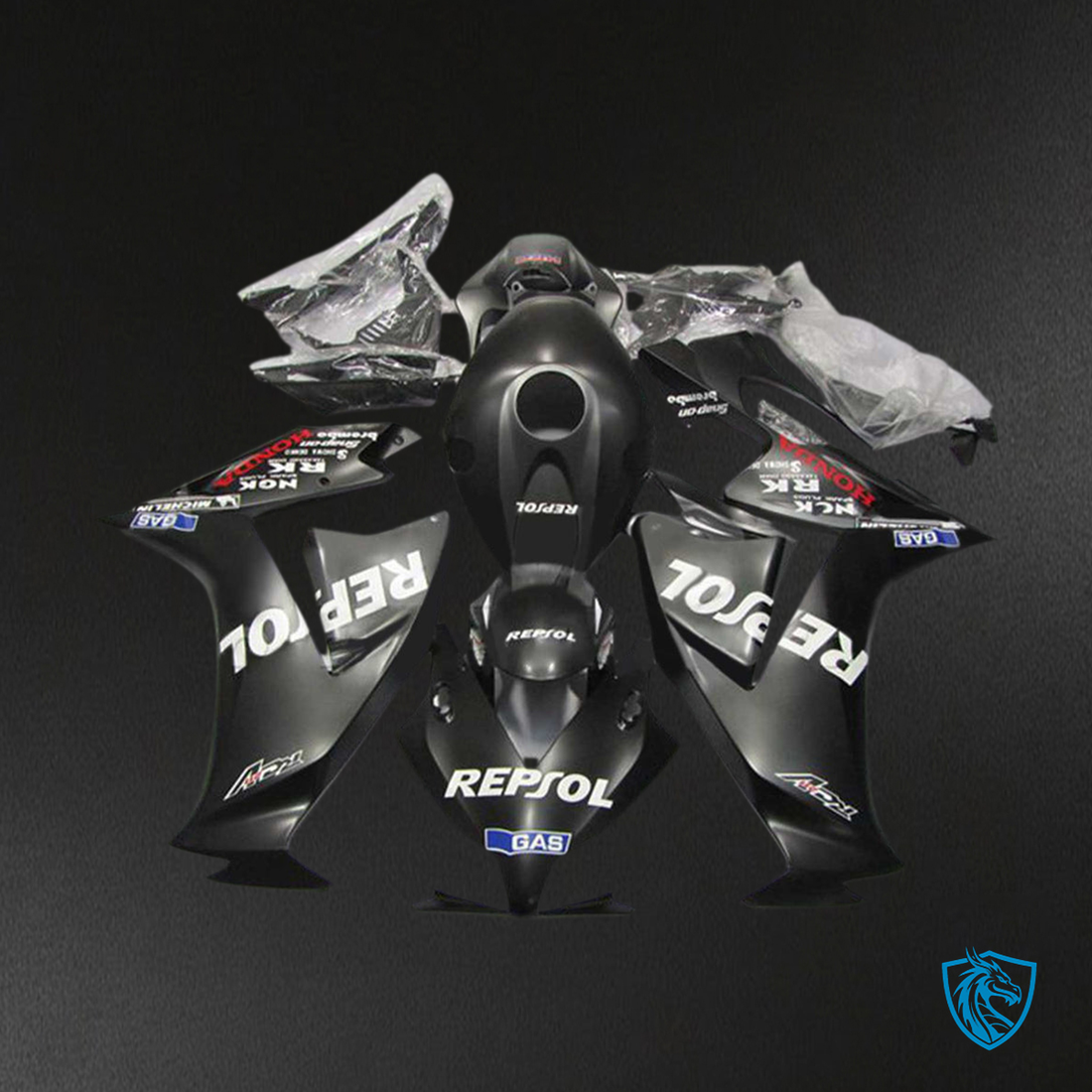 Honda CBR1000RR (2012-2016) Black Repsol - Custom ABS Fairing Kit