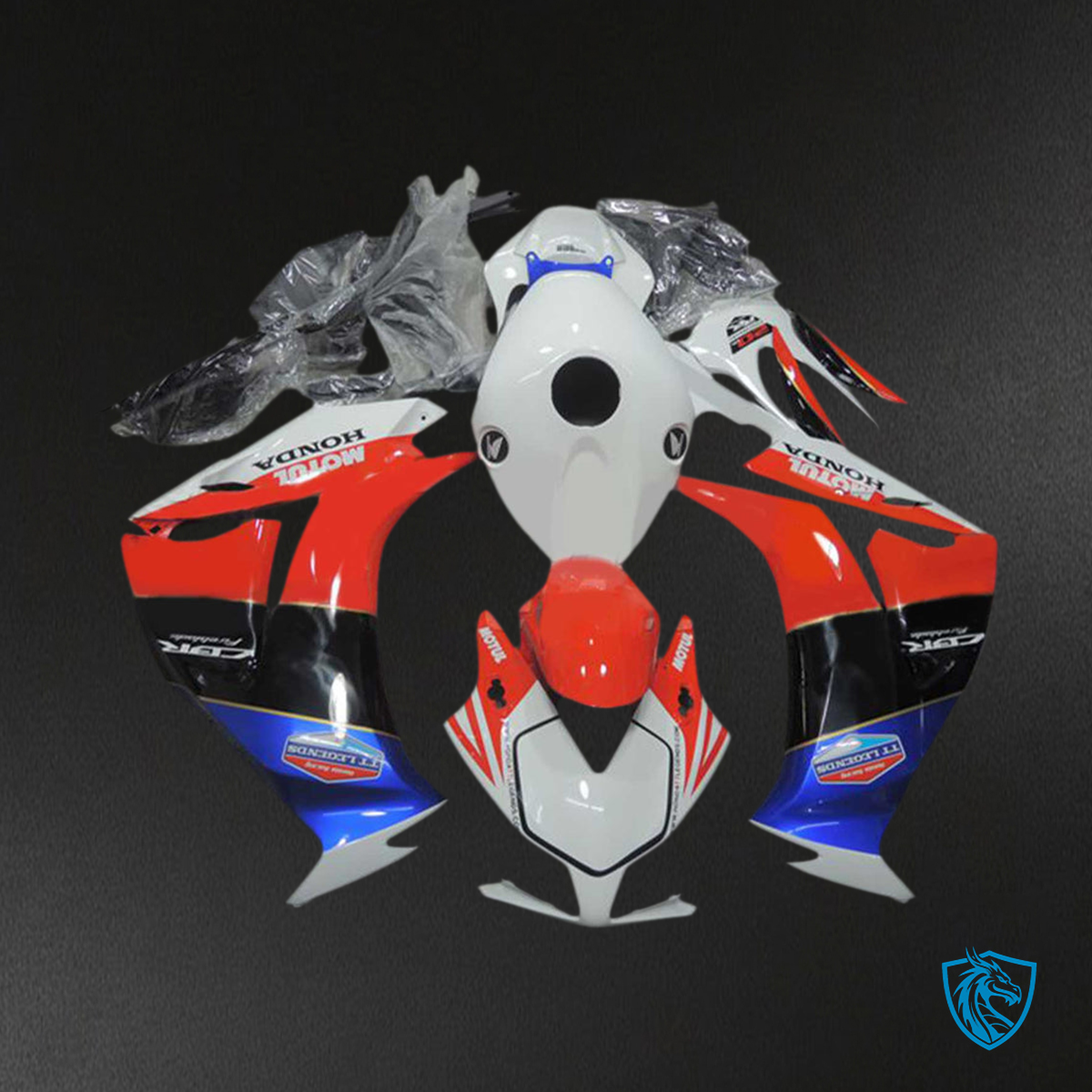 Honda CBR1000RR (2012-2016) White, Red & Blue Fairing Kit - Aftermarket ABS Bodywork