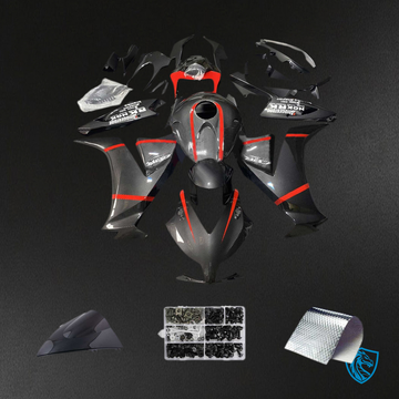 Honda CBR1000RR (2012-2016) Black & Red - Custom ABS Fairing Kit