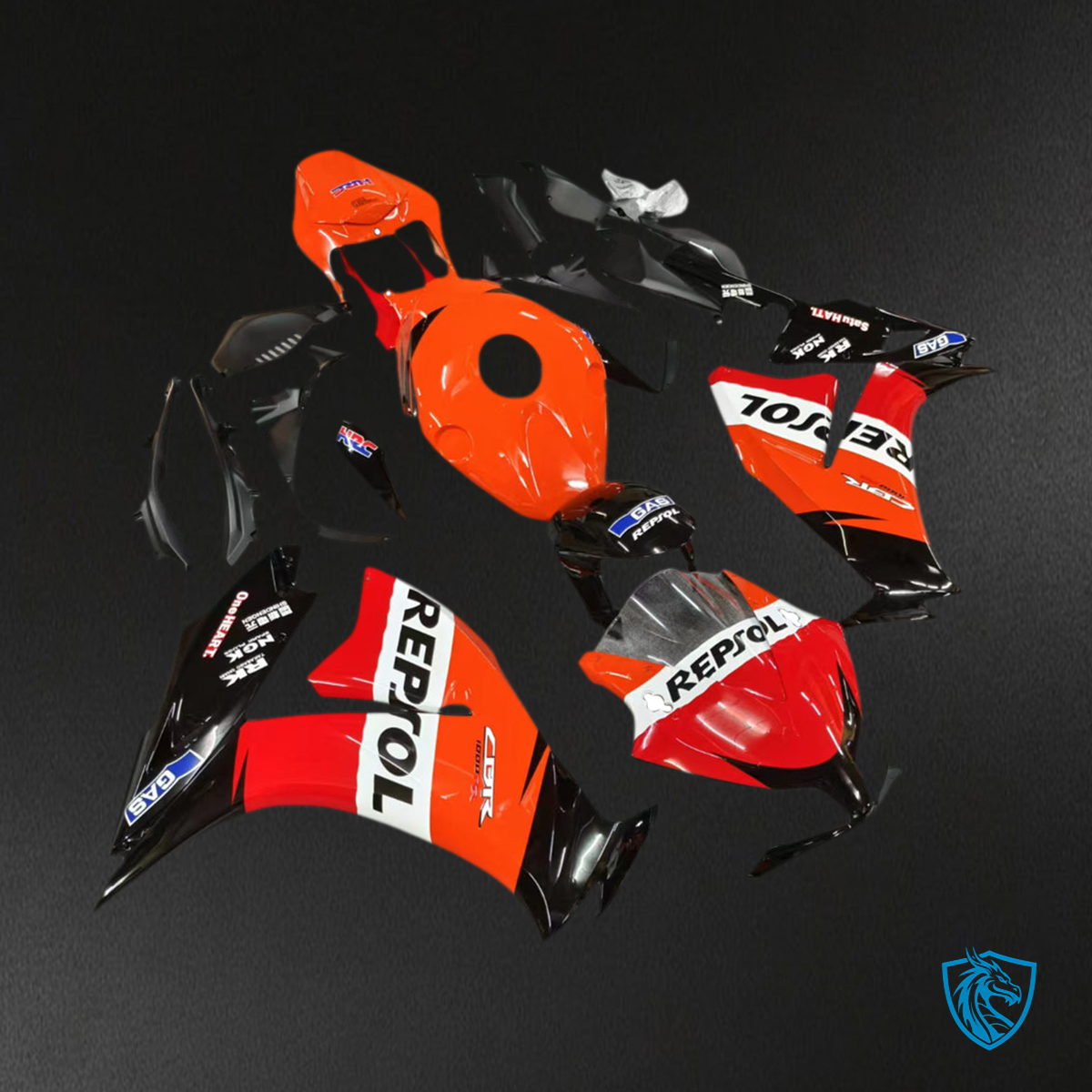 Honda CBR1000RR (2012-2016) Red & Black - MERGEment Motorcycle Fairings Kit