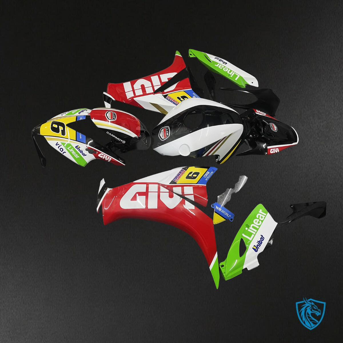 Honda CBR1000RR (2012-2016) MultiColor 6 Givi - Replacement Motorcycle Fairings Kit