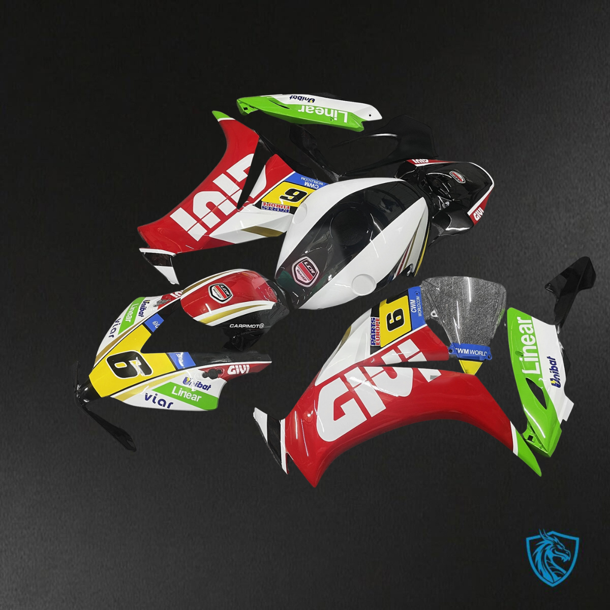 Honda CBR1000RR (2012-2016) MultiColor 6 Givi - Replacement Motorcycle Fairings Kit