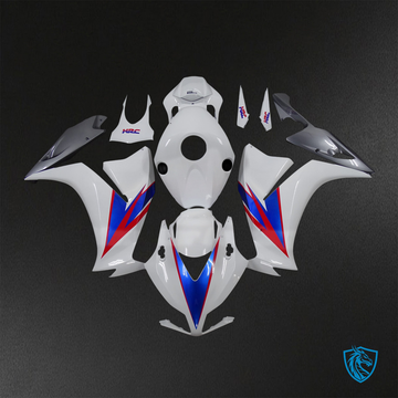 Honda CBR1000RR (2012-2016) Gloss White, Red & Blue - Custom ABS Fairing Kit