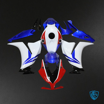 Honda CBR1000RR (2012-2016) Gloss White, Blue & Red - Replacement Motorcycle Fairings Kit
