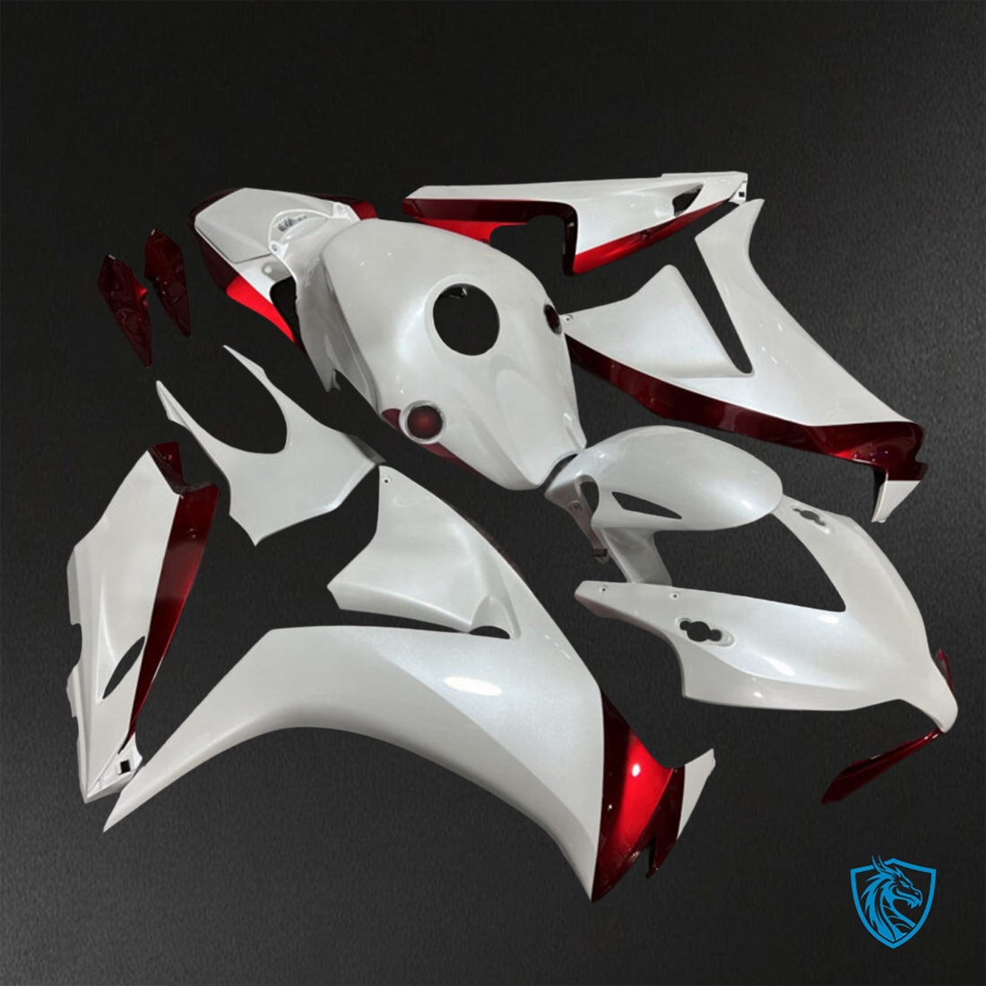 Honda CBR1000RR (2012-2016) Gloss White & Red - Custom ABS Fairing Kit