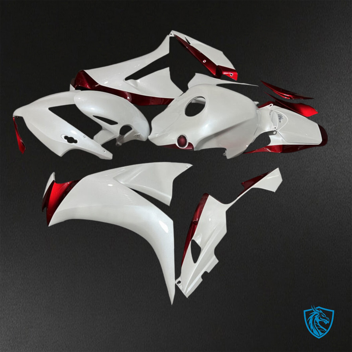 Honda CBR1000RR (2012-2016) Gloss White & Red - Custom ABS Fairing Kit