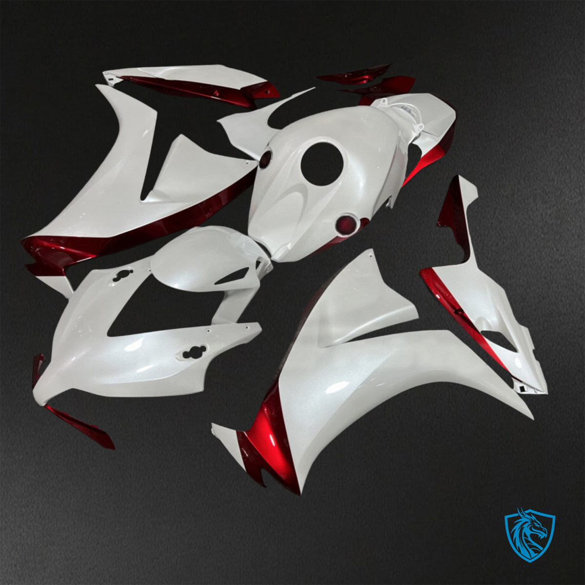 Honda CBR1000RR (2012-2016) Gloss White & Red - Custom ABS Fairing Kit