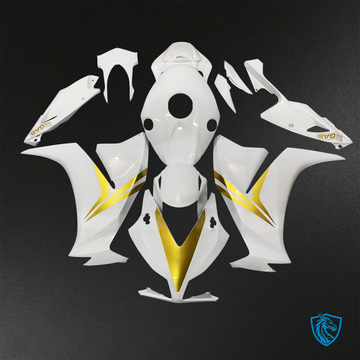 Honda CBR1000RR (2012-2016) Gloss White & Gold Fairings Kit - Aftermarket ABS Bodywork