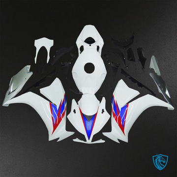 Honda CBR1000RR (2012-2016) Gloss White, Blue & Red Fairings Kit - Aftermarket ABS Bodywork