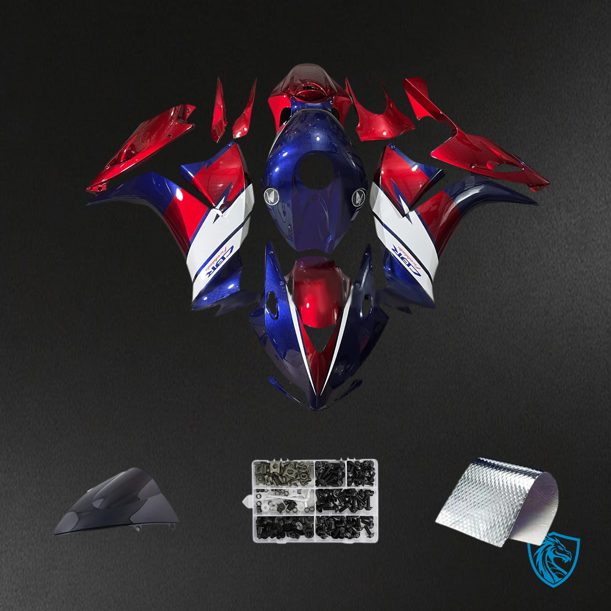 Honda CBR1000RR (2012-2016) Blue Red & White - Fairing Kit