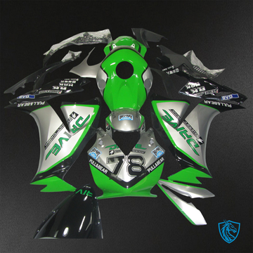 Honda CBR1000RR (2012-2016) Green & Silver Fairings Kit - Aftermarket ABS Bodywork